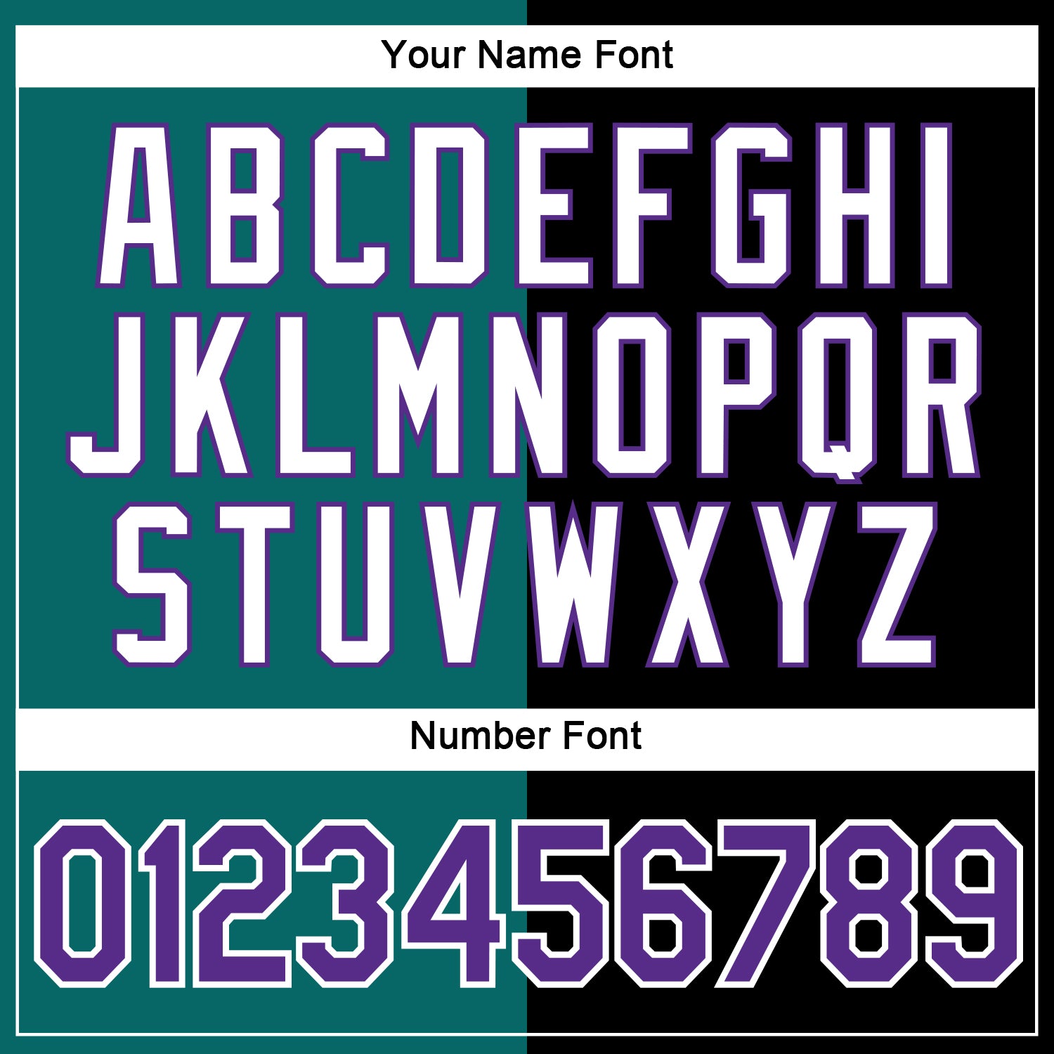 Custom Black Purple-Teal Split Fashion Performance T-Shirt