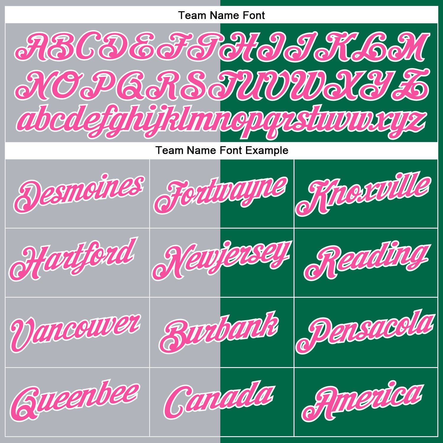 Custom Kelly Green Pink-Gray Split Fashion Performance T-Shirt