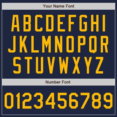 Custom Navy Gold-Cream Split Ripped Pattern Baseball Pullover Sweatshirt Hoodie