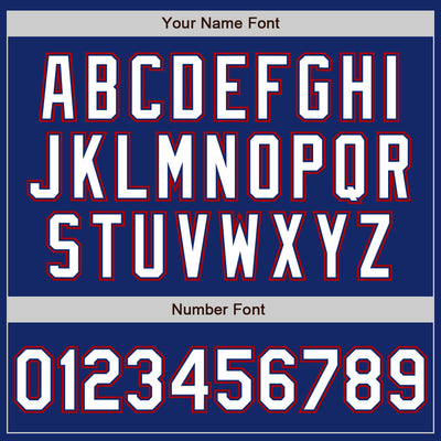 Custom Royal White-Red Split Ripped Pattern Baseball Pullover Sweatshirt Hoodie