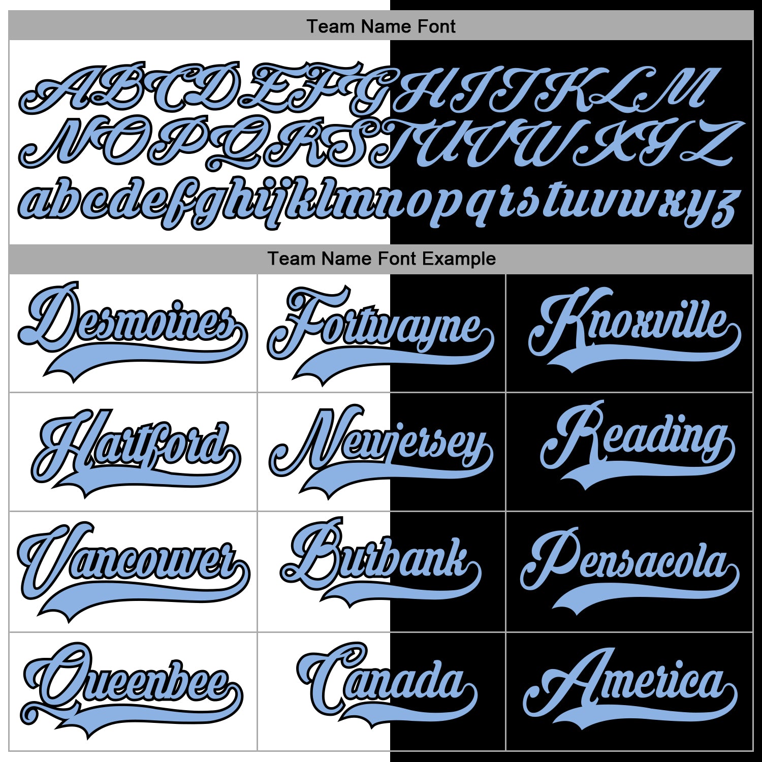 Custom Black Light Blue-White Split Fashion Hockey Lace Neck Jersey