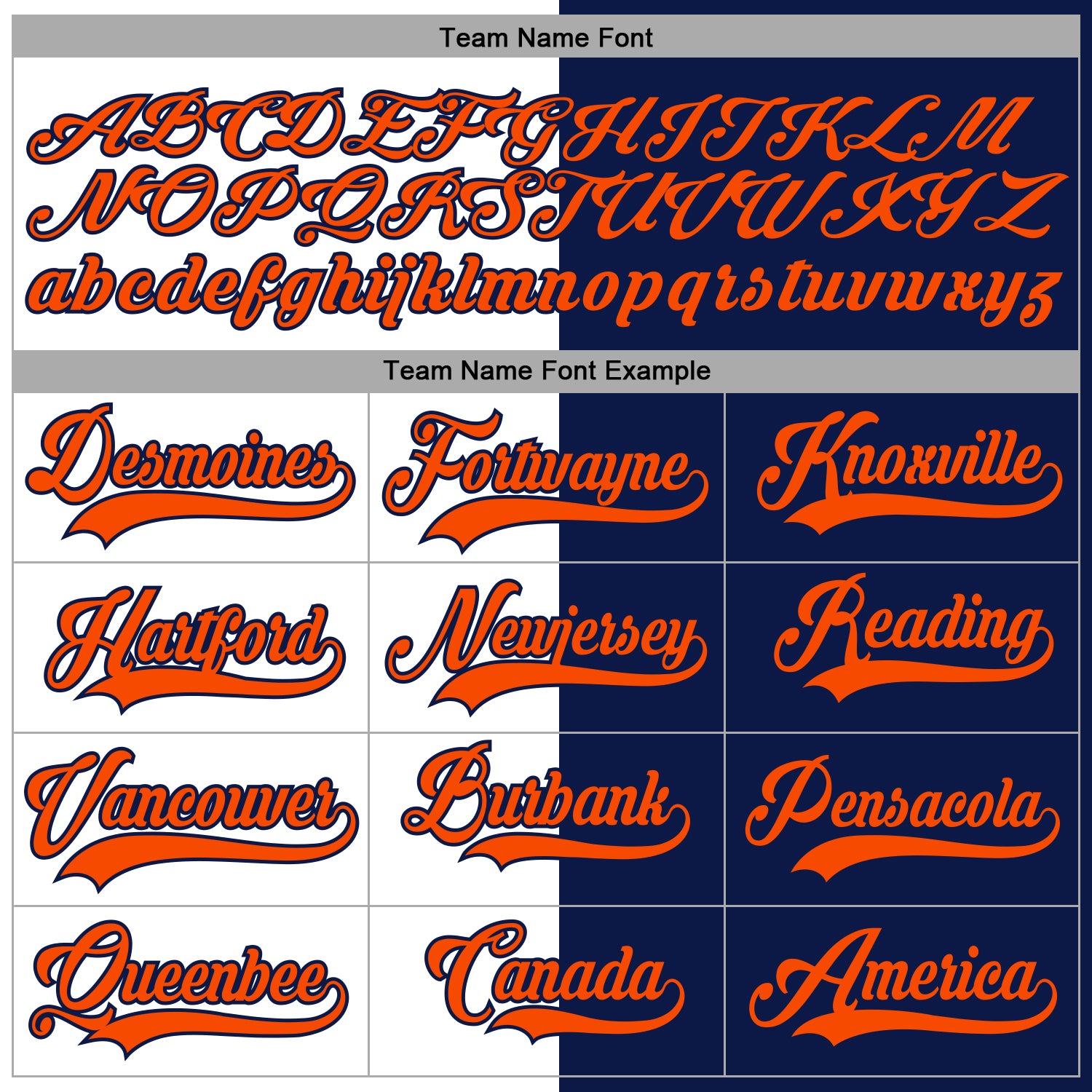 Custom Navy Orange-White Split Fashion Hockey Lace Neck Jersey