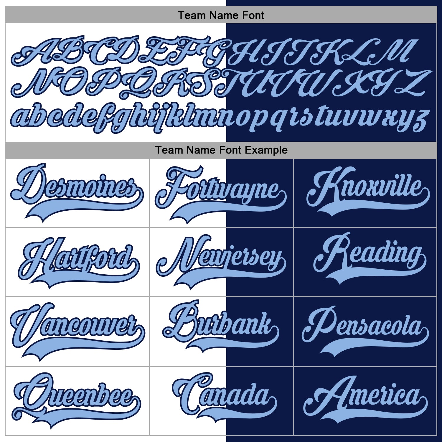 Custom Navy Light Blue-White Split Fashion Hockey Lace Neck Jersey