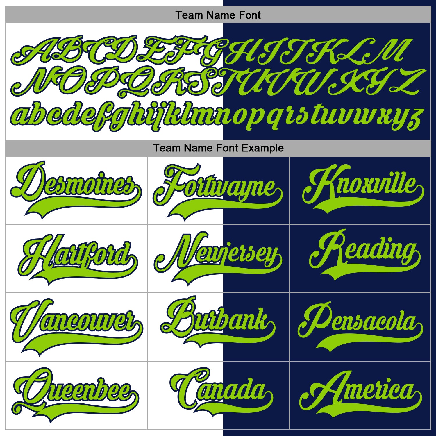 Custom Navy Neon Green-White Split Fashion Hockey Lace Neck Jersey