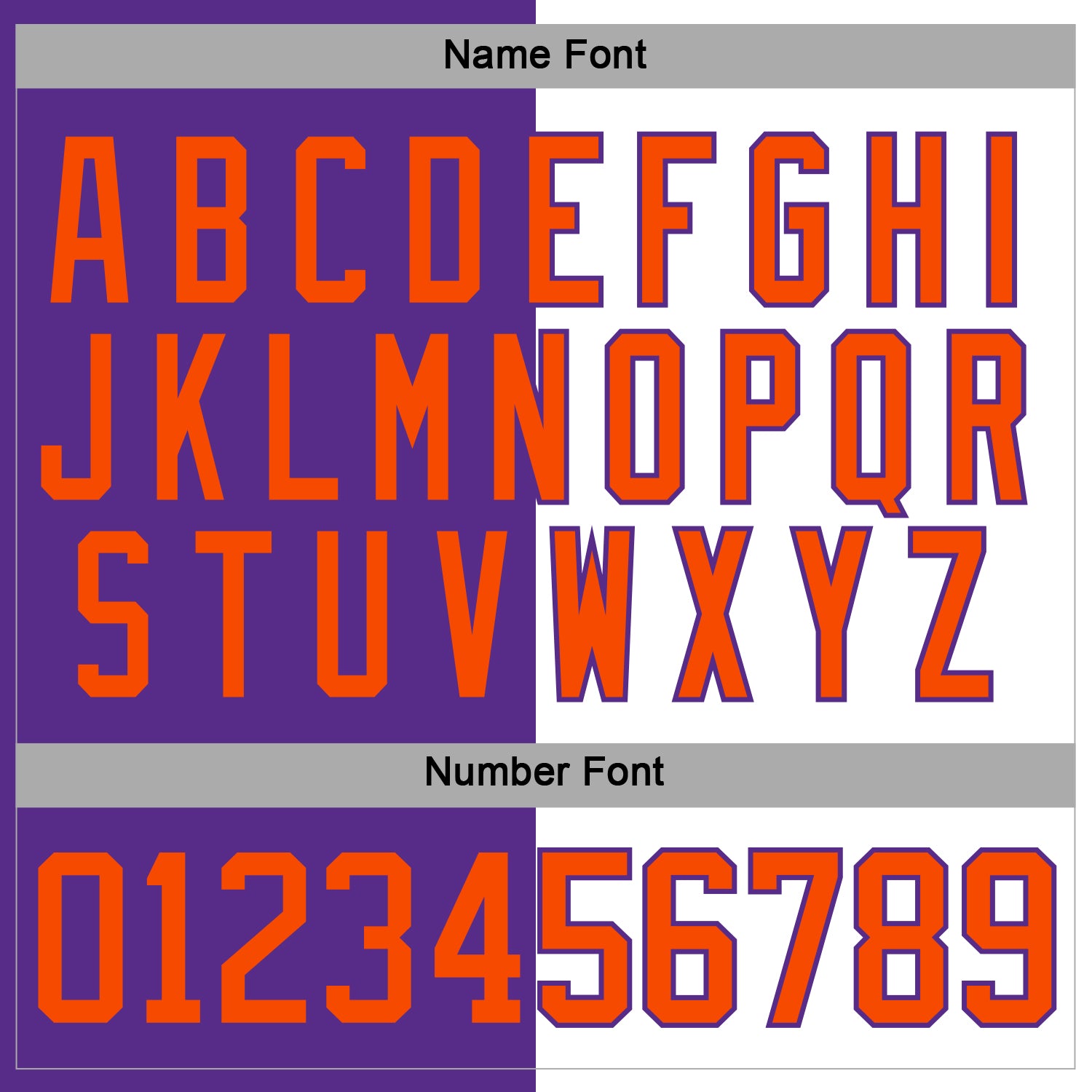 Custom Purple Orange-White Split Fashion Hockey Lace Neck Jersey