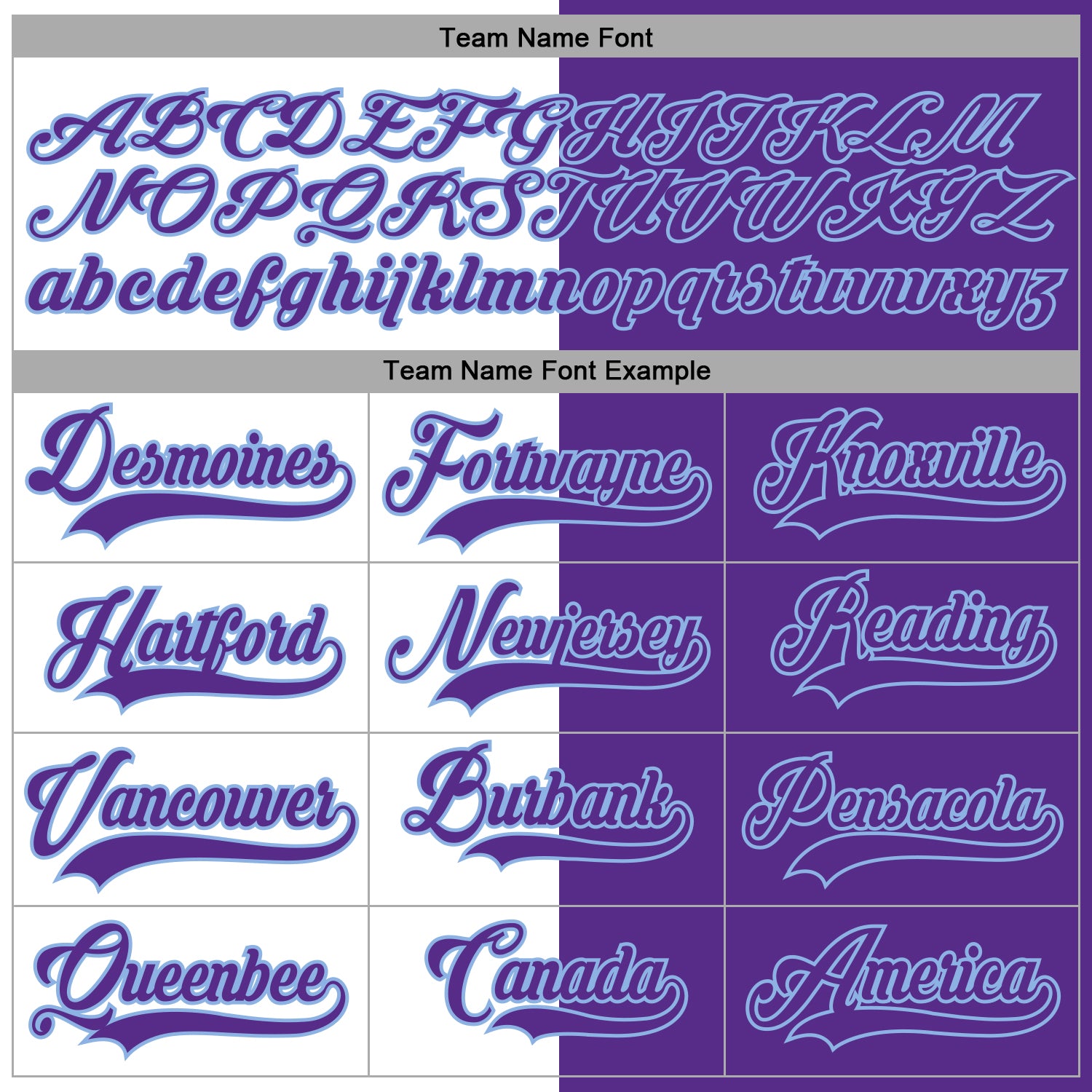 Custom Purple Light Blue-White Split Fashion Hockey Lace Neck Jersey