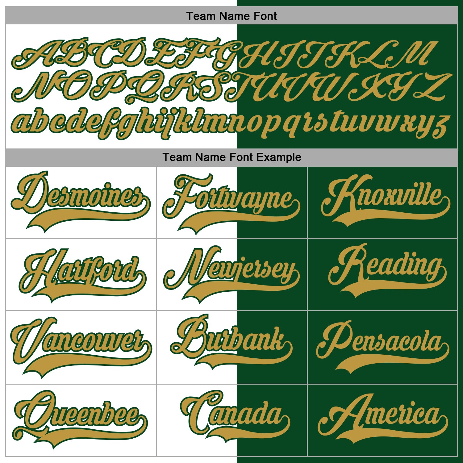 Custom Green Old Gold-White Split Fashion Hockey Lace Neck Jersey