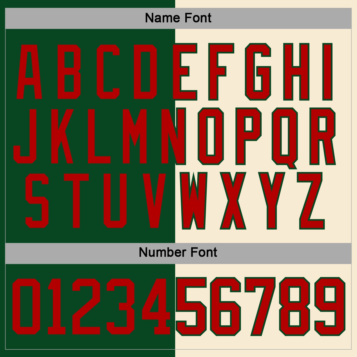 Custom Green Red-Cream Split Fashion Hockey Lace Neck Jersey