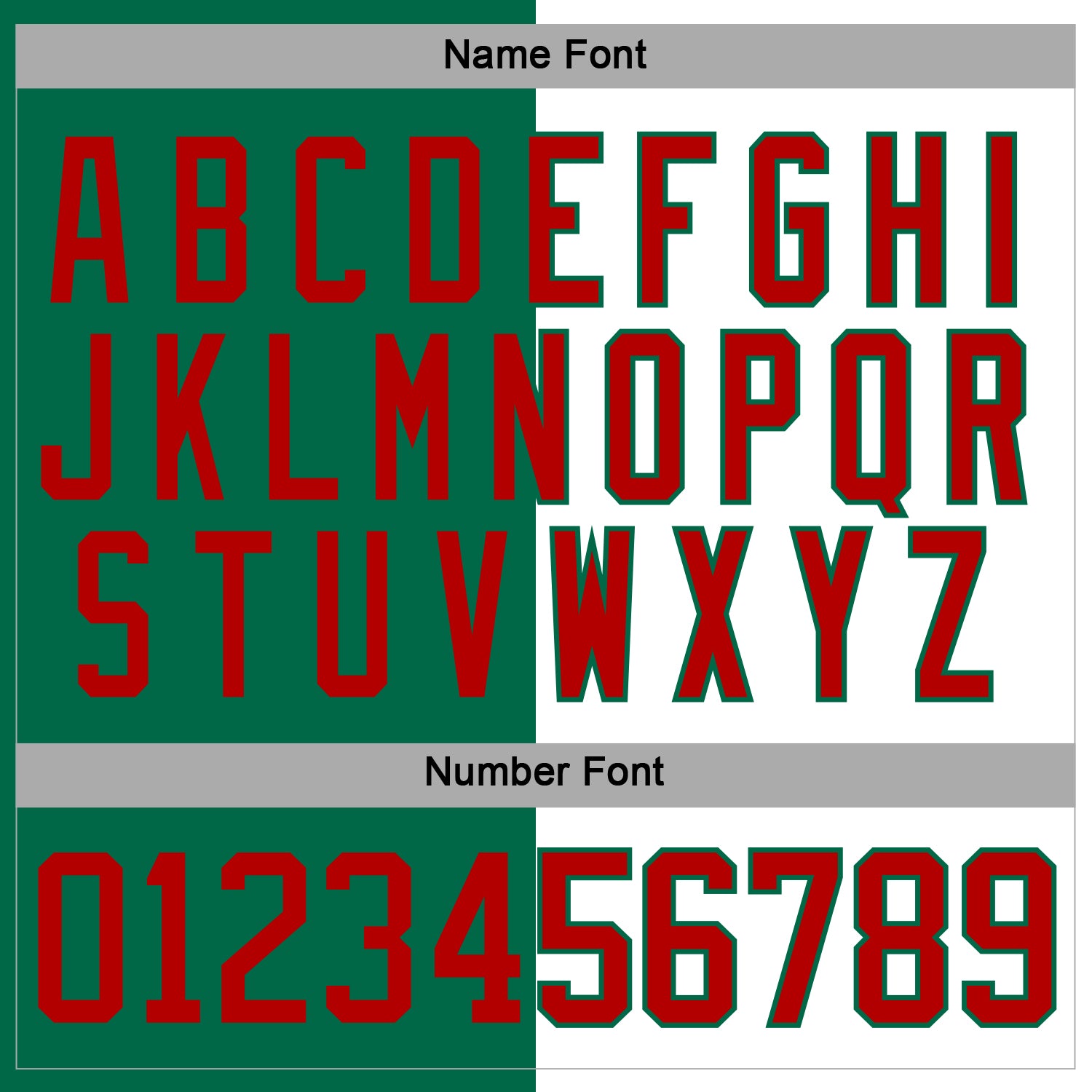 Custom Kelly Green Red-White Split Fashion Hockey Lace Neck Jersey