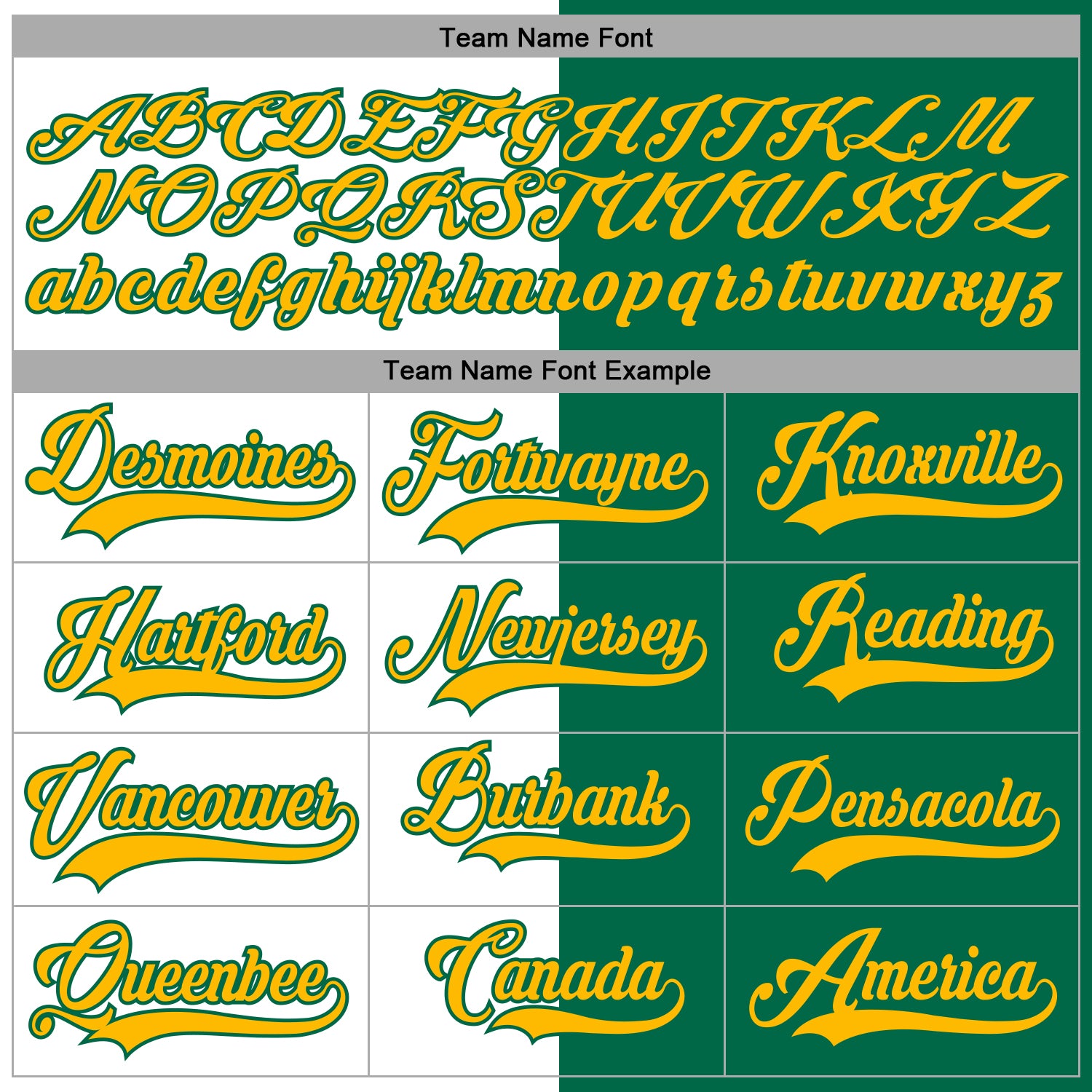 Custom Kelly Green Gold-White Split Fashion Hockey Lace Neck Jersey