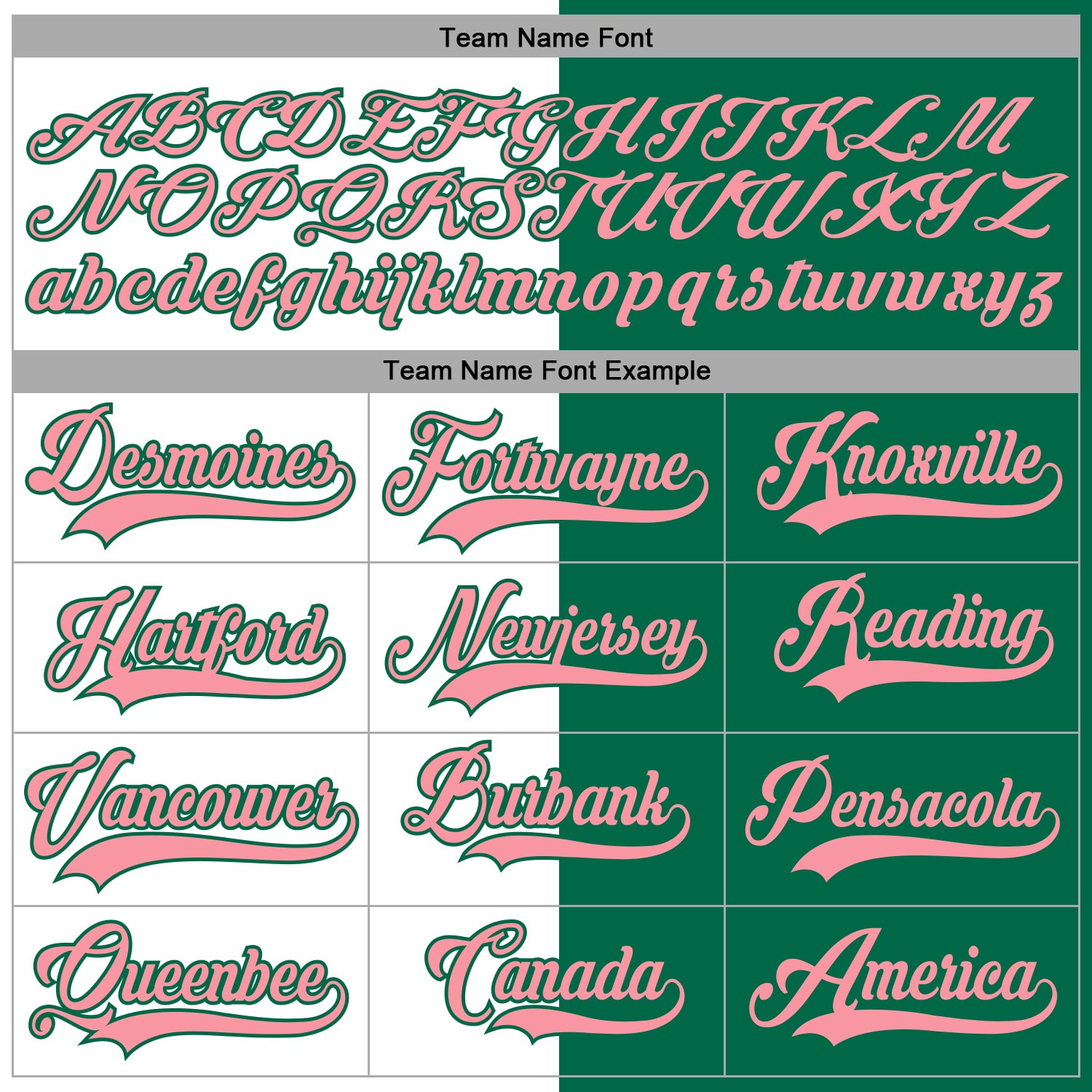 Custom Kelly Green Medium Pink-White Split Fashion Hockey Lace Neck Jersey