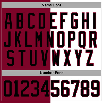 Custom Maroon Black-White Split Fashion Hockey Lace Neck Jersey