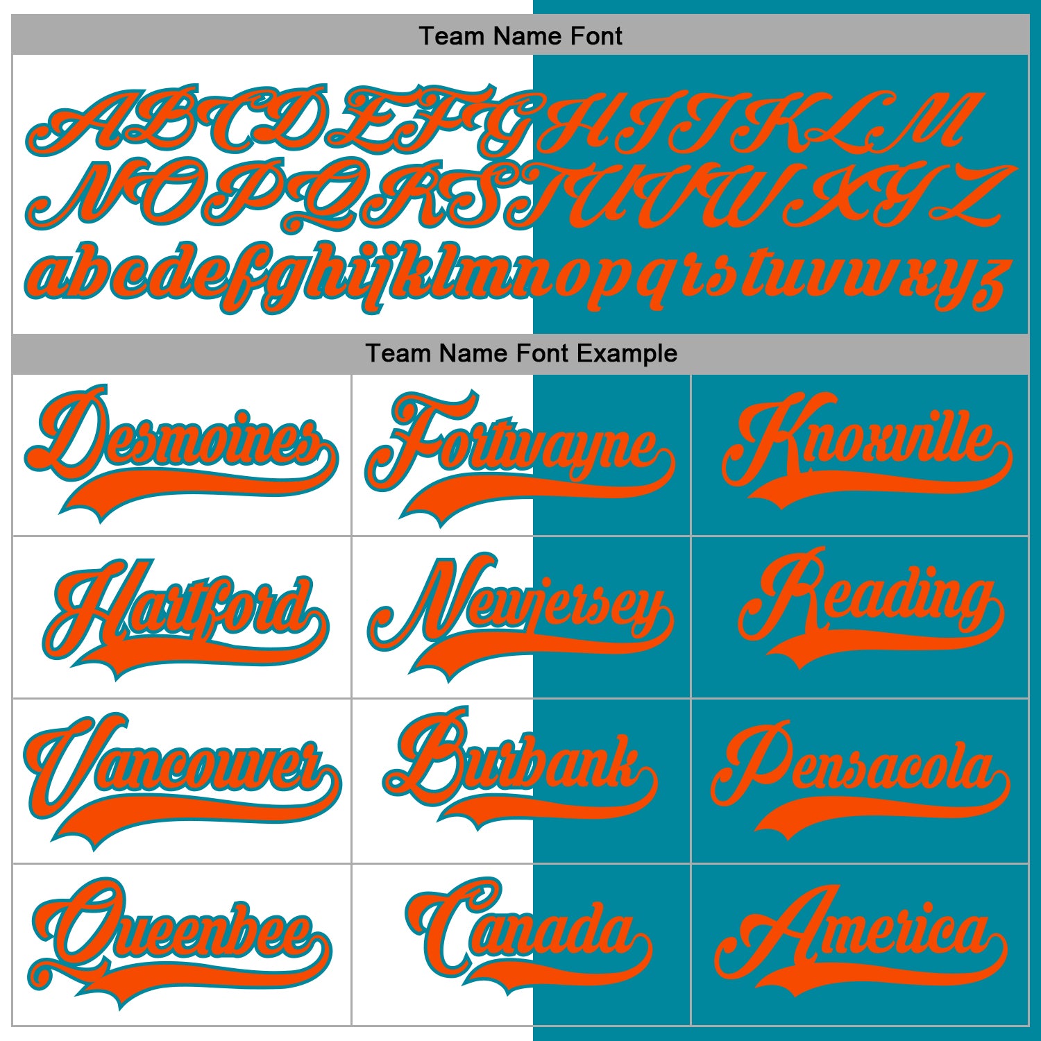 Custom Teal Orange-White Split Fashion Hockey Lace Neck Jersey