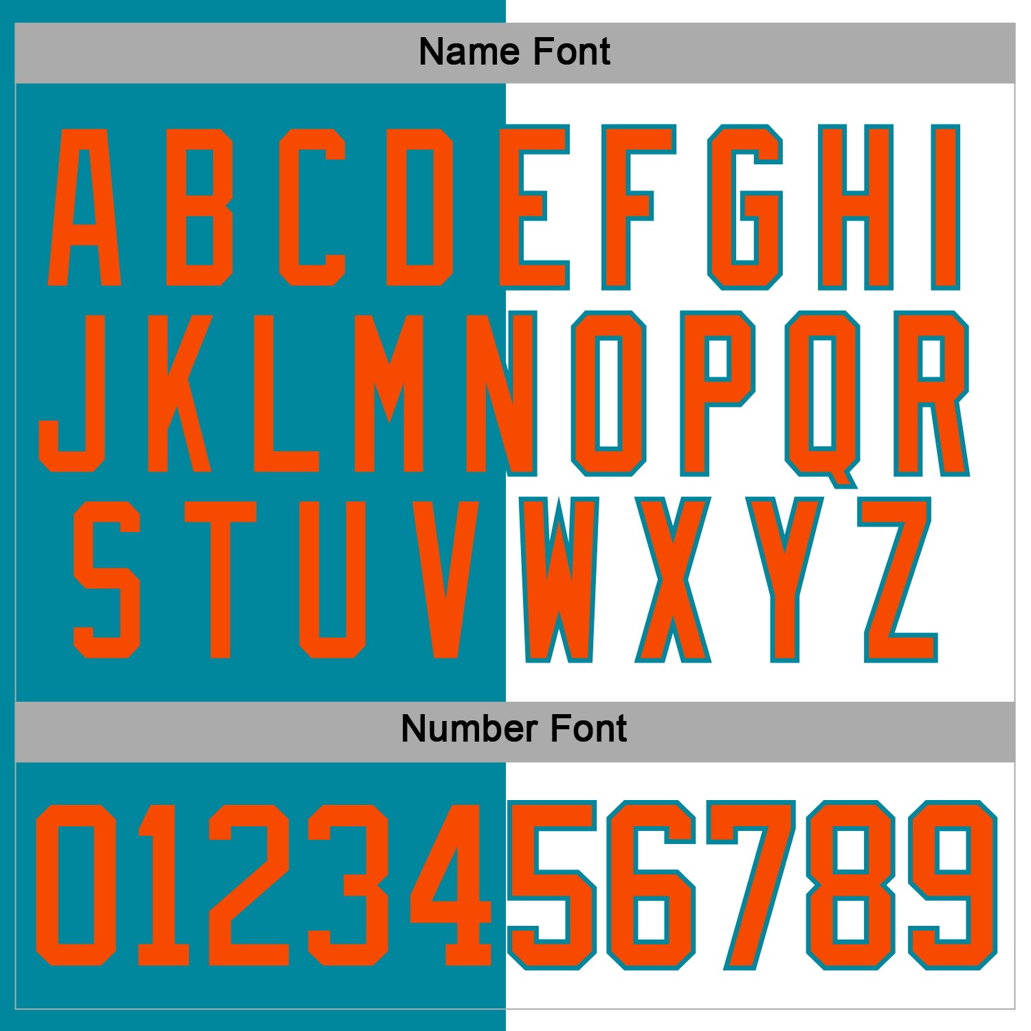 Custom Teal Orange-White Split Fashion Hockey Lace Neck Jersey