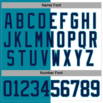 Custom Teal Navy-White Split Fashion Hockey Lace Neck Jersey