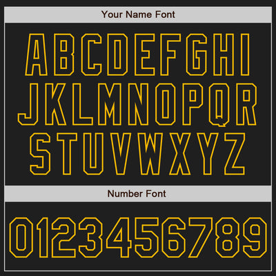 Custom Black Gold Split Ripped Pattern Baseball Pullover Sweatshirt Hoodie