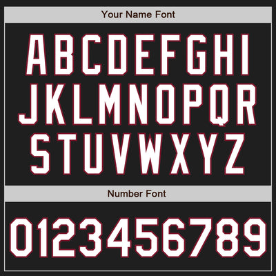 Custom Black White-Crimson Split Ripped Pattern Baseball Pullover Sweatshirt Hoodie