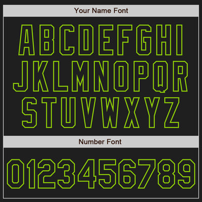 Custom Black Neon Green Split Ripped Pattern Baseball Pullover Sweatshirt Hoodie