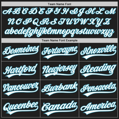 Custom Black White-Panther Blue Split Ripped Pattern Baseball Pullover Sweatshirt Hoodie