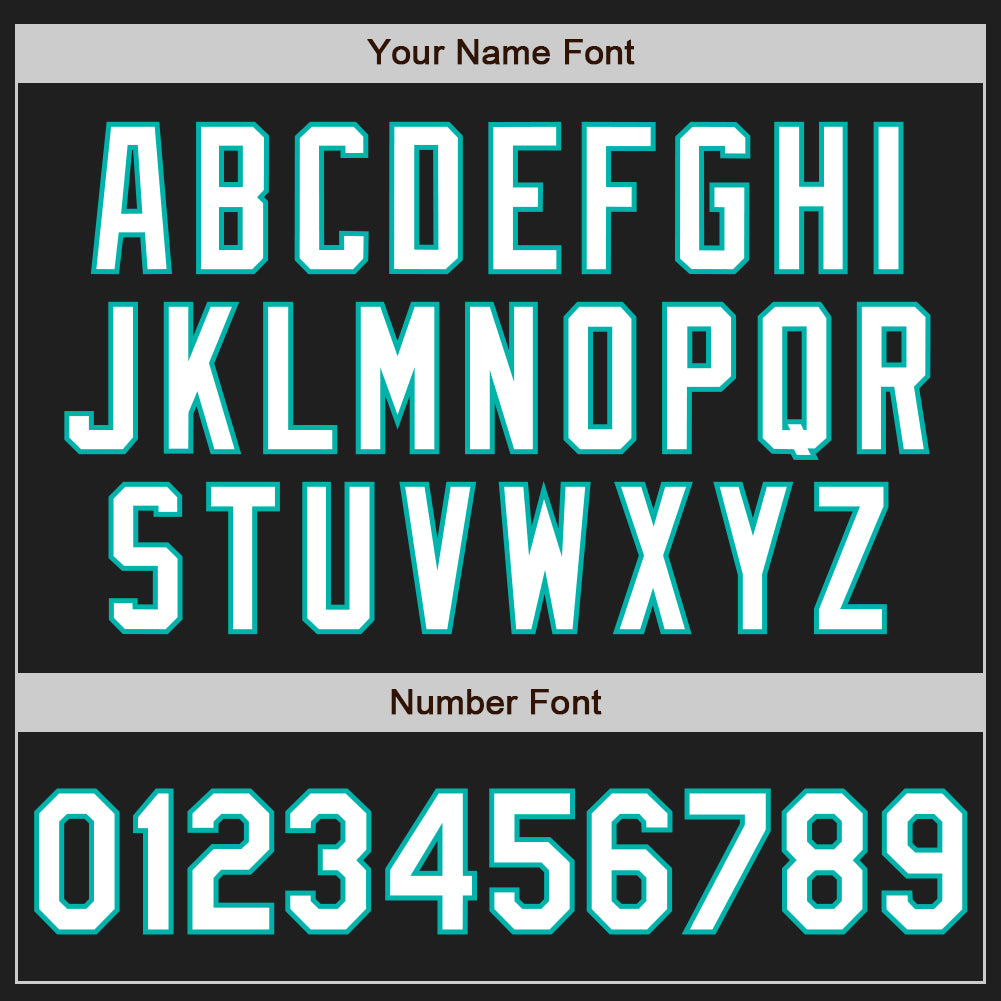 Custom Black White-Aqua Split Ripped Pattern Baseball Pullover Sweatshirt Hoodie