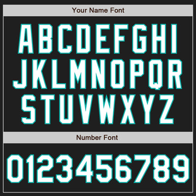 Custom Black White-Aqua Split Ripped Pattern Baseball Pullover Sweatshirt Hoodie