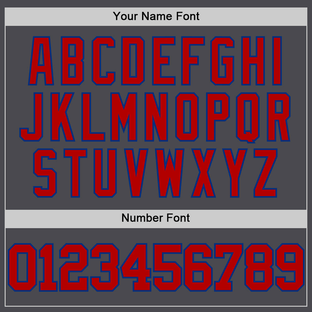 Custom Steel Gray Red-Royal Authentic Basketball Jersey