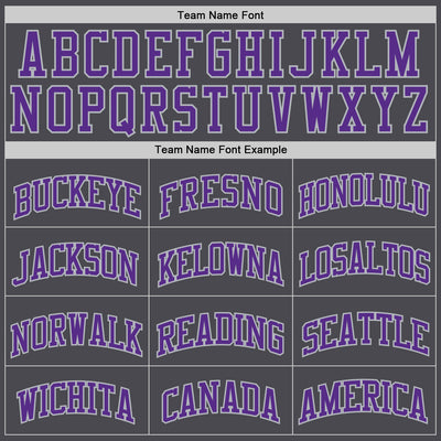 Custom Steel Gray Purple-Gray Authentic Basketball Jersey