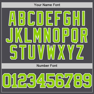 Custom Steel Gray Neon Green-White Authentic Basketball Jersey