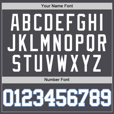 Custom Steel Gray White-Light Blue Authentic Basketball Jersey