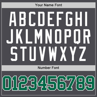 Custom Steel Gray Kelly Green-White Authentic Basketball Jersey