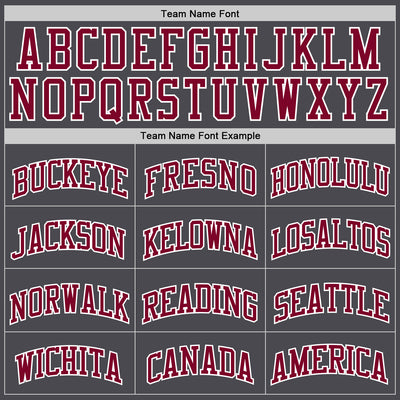 Custom Steel Gray Maroon-White Authentic Basketball Jersey
