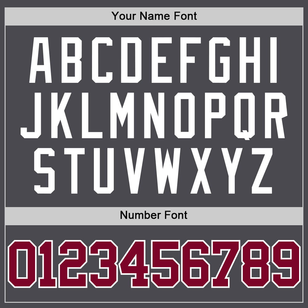 Custom Steel Gray Maroon-White Authentic Basketball Jersey