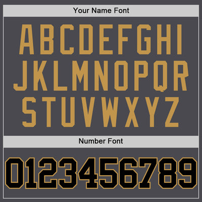 Custom Steel Gray Black-Old Gold Authentic Basketball Jersey