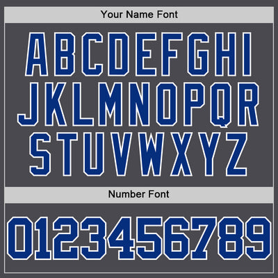 Custom Steel Gray Royal-White Authentic Basketball Jersey