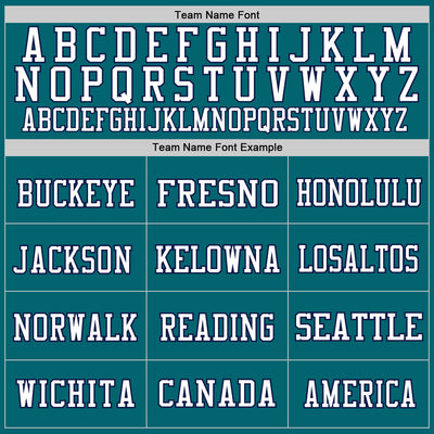 Custom Teal Navy-White Mesh Authentic Throwback Football Jersey