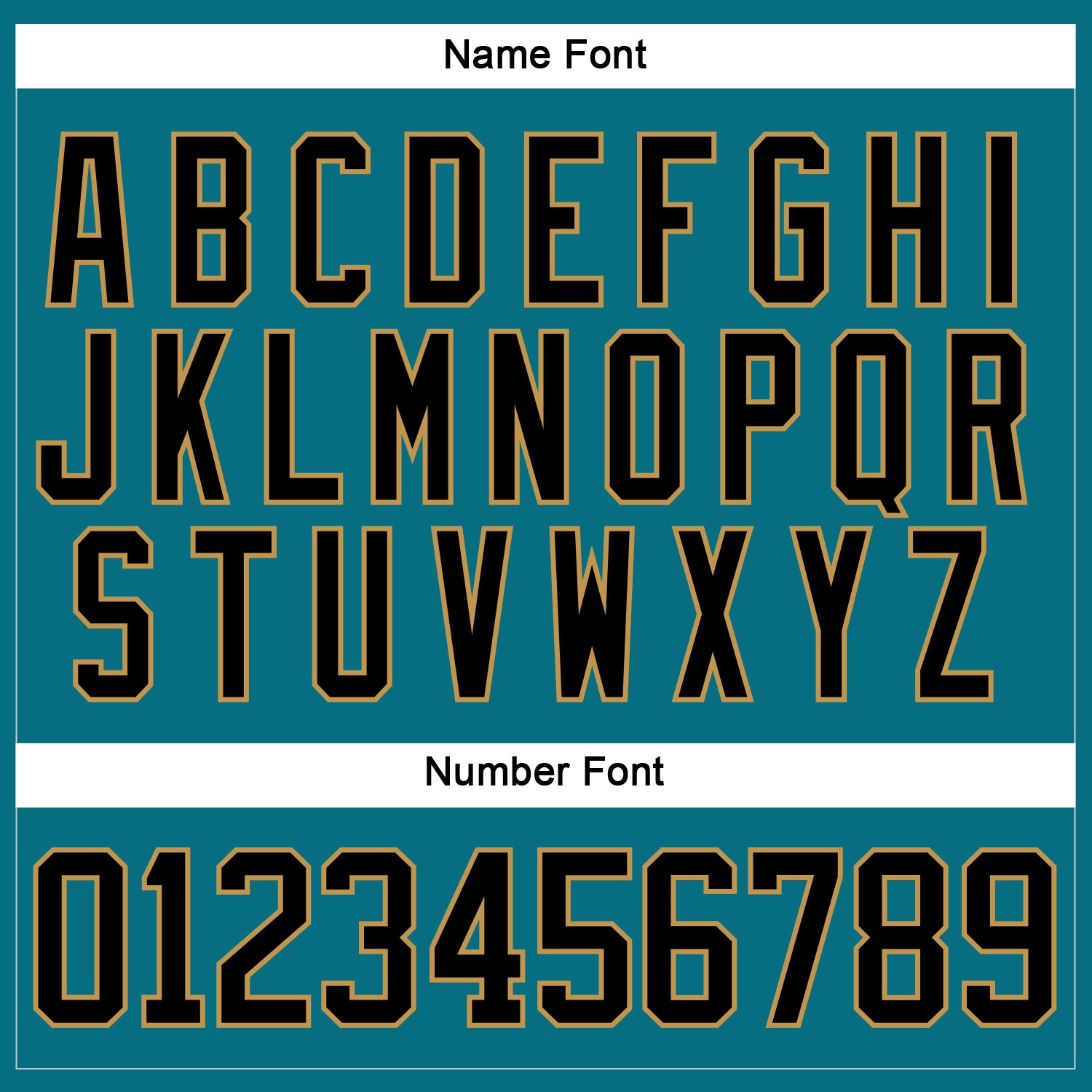 Custom Teal Black-Old Gold Hockey Lace Neck Jersey