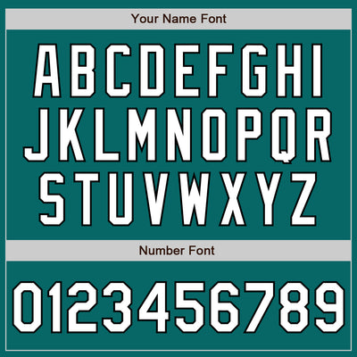 Custom Teal White-Black Authentic Baseball Jersey