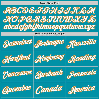 Custom Teal White-Old Gold Authentic Throwback Basketball Jersey