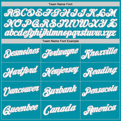 Custom Teal White-Gray Authentic Throwback Basketball Jersey