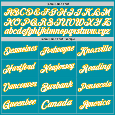 Custom Teal White-Gold Authentic Throwback Basketball Jersey