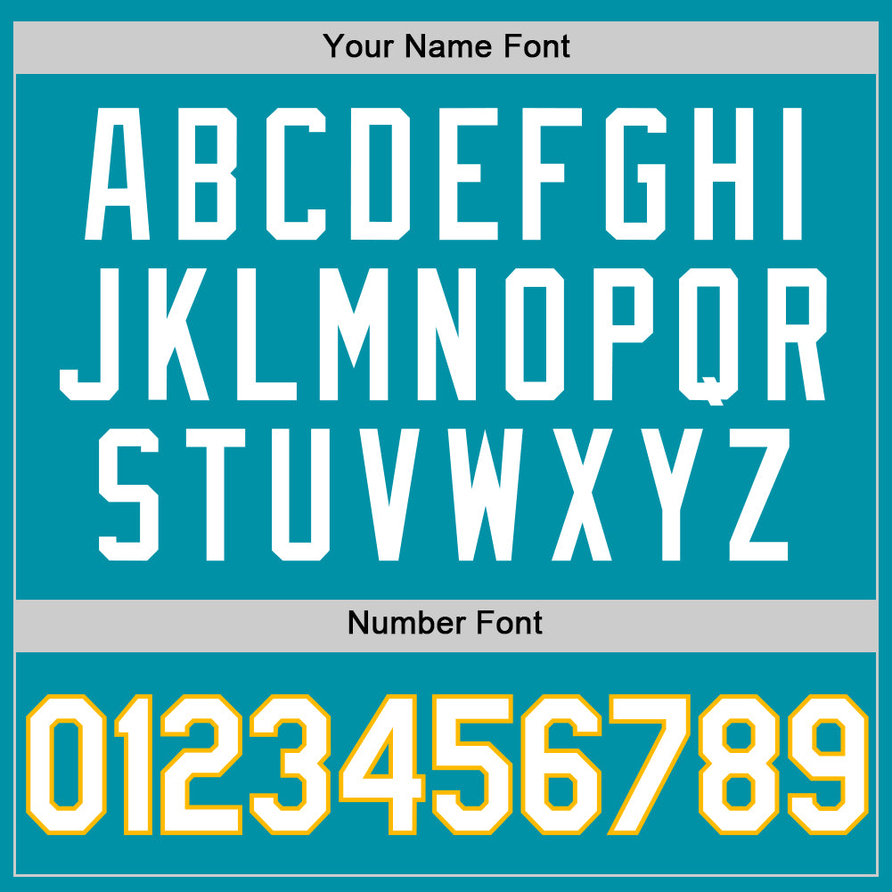 Custom Teal White-Gold Authentic Throwback Basketball Jersey