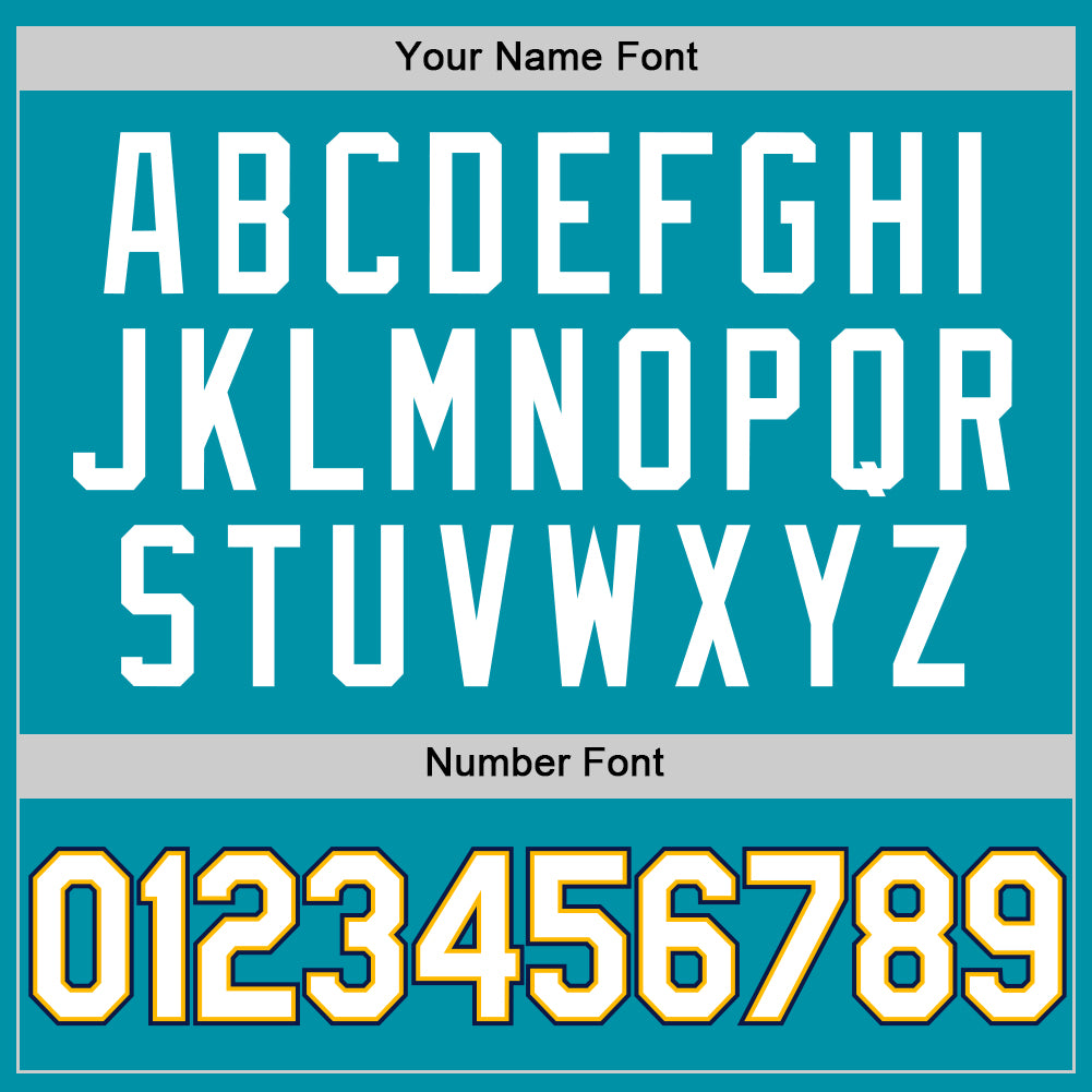 Custom Teal Gold-Navy Authentic Throwback Basketball Jersey