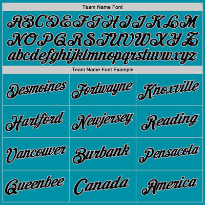 Custom Teal Black-Gray Authentic Throwback Basketball Jersey