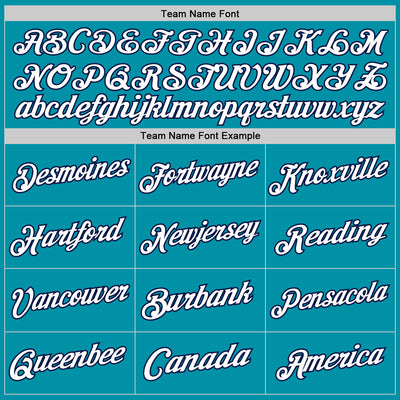 Custom Teal White-Navy Authentic Throwback Basketball Jersey