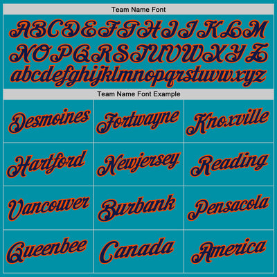 Custom Teal Navy-Orange Authentic Throwback Basketball Jersey