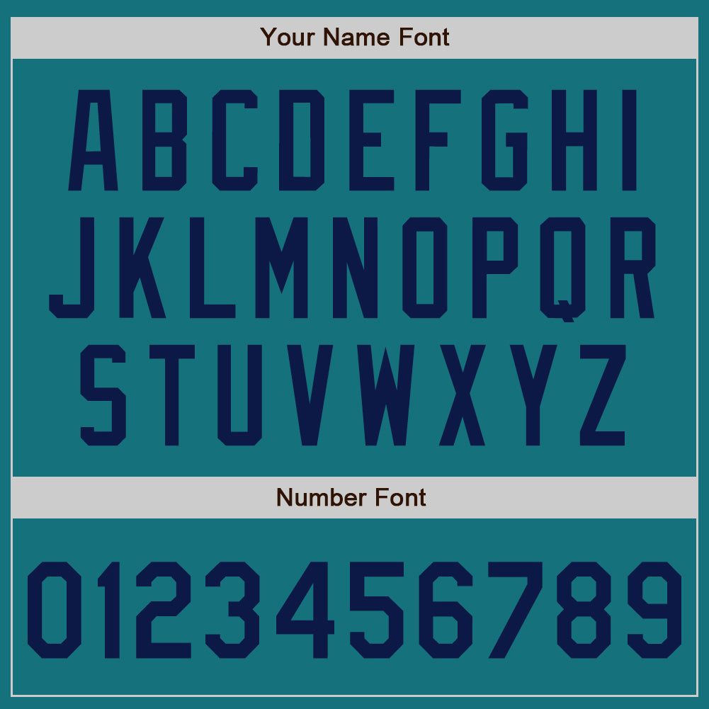 Custom Teal Navy Authentic Baseball Jersey