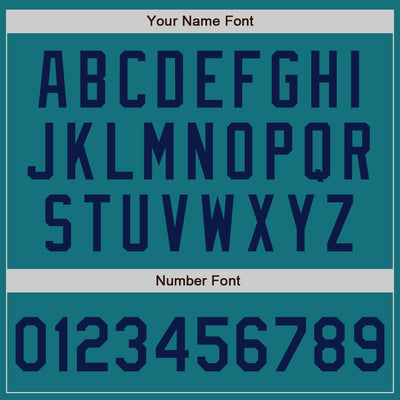 Custom Teal Navy Authentic Baseball Jersey