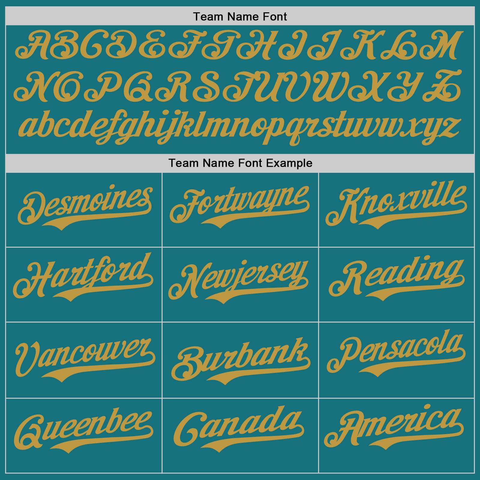 Custom Teal Old Gold Authentic Baseball Jersey