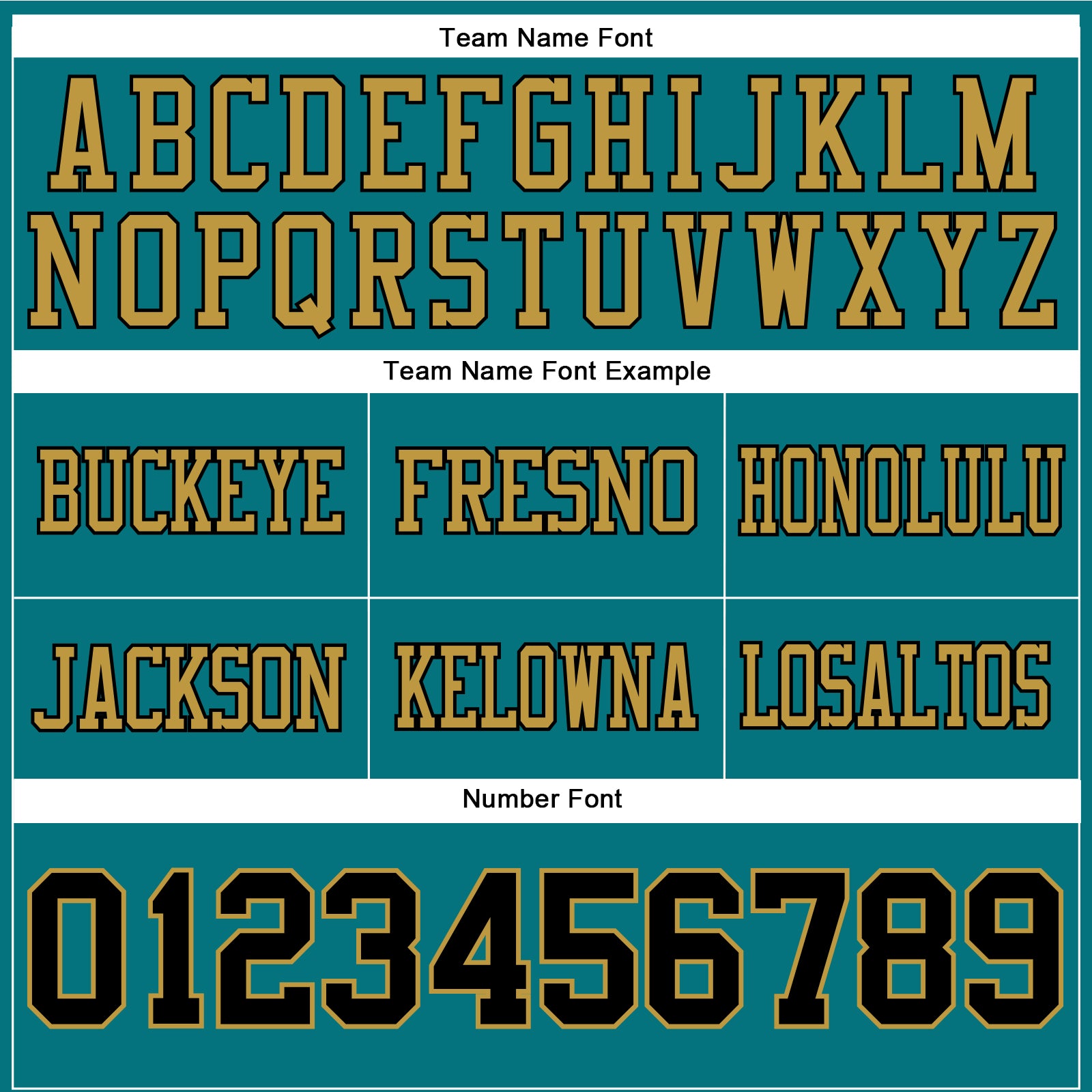 Custom Teal Black-Old Gold Authentic Football Jersey