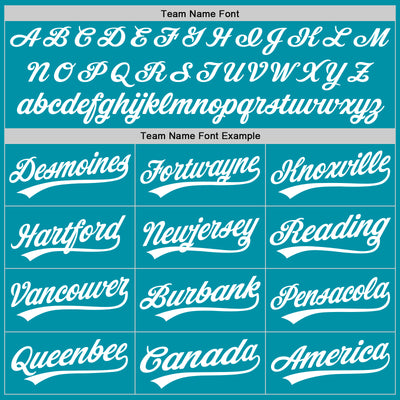 Custom Stitched Teal White-Teal Baseball Pullover Sweatshirt Hoodie